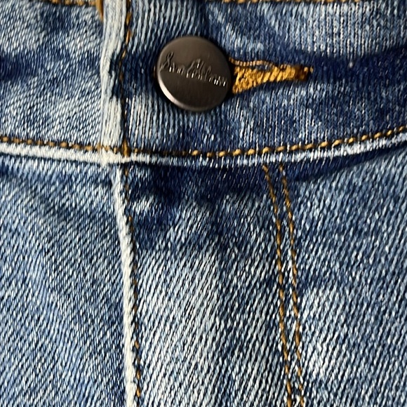 SAM EDELMAN Women’s Stilletto Boot High Rise Raw Hem Jeans Size 32 - Picture 4 of 9